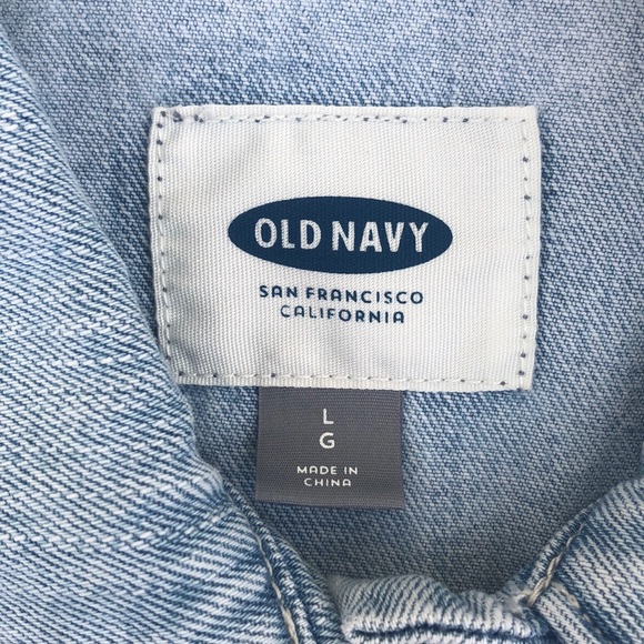 Old Navy Embroidered Jean Jacket - Picture 4 of 8